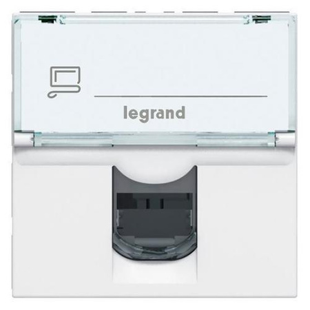 LEGRAND Gniazdko multimedialne M45:2m 1xRJ45 kat6 UTP 076564
