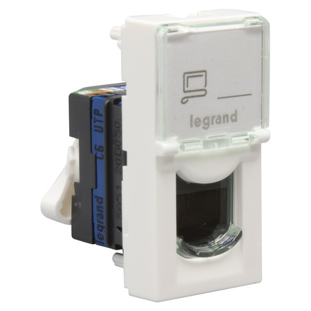 LEGRAND Gniazdko multimedialne M45:1m 1xRJ45 kat6 UTP 076561