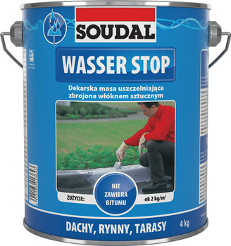 SOUDAL Powłoka wodoszczelna WASSER STOP 4kg