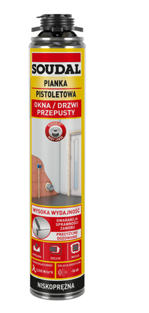 SOUDAL Pistoletowa pianka poliuretanowa montażowa - 750 ml