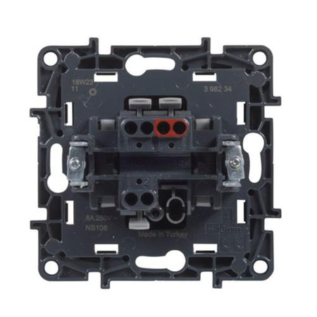 LEGRAND Przycisk pojedynczy 6 A- kolor czarny, NILOE STEP 863509