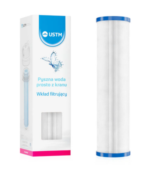 USTM Wkłady harmonijkowe wysokość 10" Big Blue / 20 mikronów