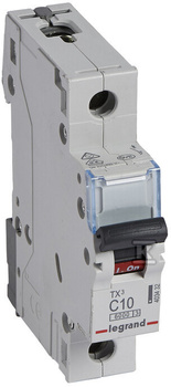 LEGRAND Wyłącznik nadprądowy S 301 1P C 10A 6000A TX3 403432
