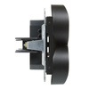 LEGRAND Gniazdo 2X2P+Z - 16A - 250V- zaciski śrubowe - czarny SUNO 721491