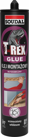 SOUDAL T-REX klej montażowy błyskawiczny - 380g karton 12 szt