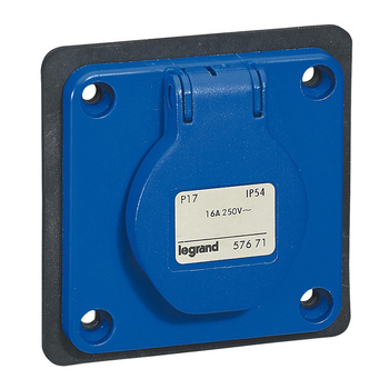 LEGRAND P17 gniazdo tablicowe IP44 230V/16A 2P+Z - 057671