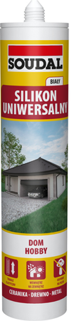 SOUDAL Silikon uniwersalny 280ml szary