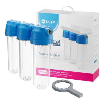 USTM Zestaw 3-Stopniowy filtrujący ENTRY EMI 10", przyłącze 3/4"