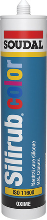 SOUDAL SILIRUB COLOR Silikon neutralny RAL 7035 - 300 ml