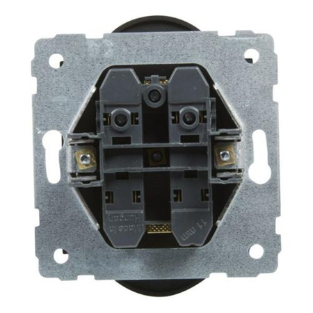 LEGRAND Gniazdo 2X2P+Z - 16A - 250V- zaciski śrubowe - czarny SUNO 721491