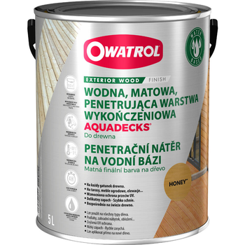 OWATROL AQUADECKS - saturator do wszystkich gatunków drewna 5L