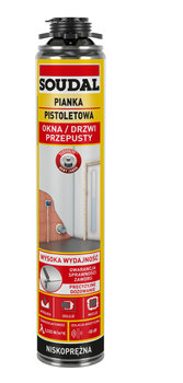 SOUDAL Pistoletowa pianka poliuretanowa montażowa - 750 ml