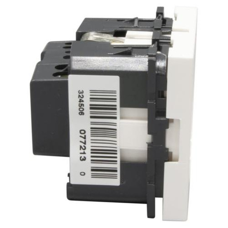 LEGRAND Gniazdo 2p+z Schuko zaciski śrubowe - 2 moduły białe Mosaic 077213