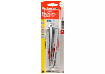 FISCHER Kołek ramowy DuoXpand 10 x 120 FUS stal ocynkowana galwanicznie - blister 4 szt
