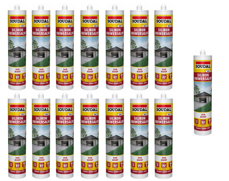 SOUDAL Silikon uniwersalny czarny 280ml karton 15 szt