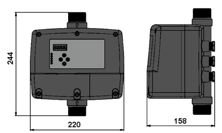 IBO Inteligentny sterownik pompy IVR- 02 (0,37kW - 1,5KW, 230V/ 12A)