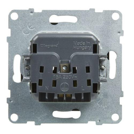 LEGRAND Gniazdo 2P+Z - 16A - 250V - zaciski śrubowe, CZARNY SUNO 721485