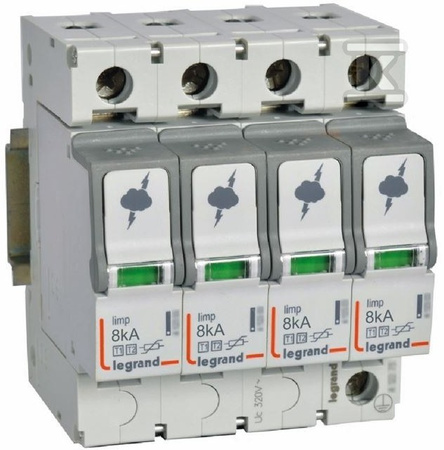 LEGRAND Ogranicznik przepięć T1+T2 8/50 4P 412253