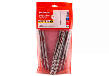 FISCHER Kołek ramowy DuoXpand 10 x 140 FUS stal ocynkowana galwanicznie - torebka foliowa 10szt
