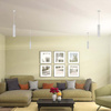 V-TAC Lampa wisząca okrągła VT-976-300-W srebrny GU10