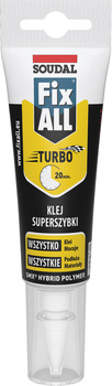 SOUDAL Klej-uszczelniacz hybrydowy Fix ALL Turbo 125 ml - biały