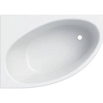 GEBERIT SELNOVA Wanna asymetryczna 150x100 cm, odpływ z prawej strony biały