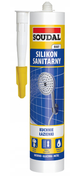 SOUDAL Silikon sanitarny 280 ml brązowy