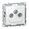 LEGRAND Gniazdo TV-R-SAT - końcowe - FM + DAB - 1.5 dB, biały SUNO 721167