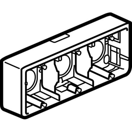 LEGRAND Puszka natynkowa M45:6_8_3x2M moduły poziomo 40mm do uchwytu 080286