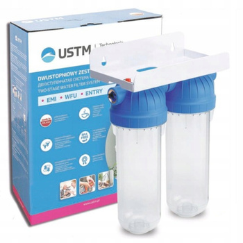 USTM Zestaw 2-Stopniowy filtrujący ENTRY EMI 10", przyłącze 3/4"