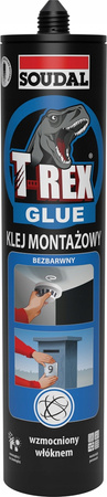 SOUDAL T-REX klej montażowy bezbarwny - 310g karton 12 szt