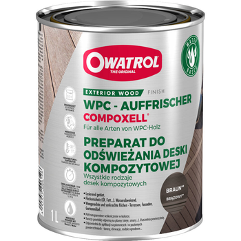 OWATROL Compoxell Ochrona desek kompozytowych przywraca kolor 1L brązowy