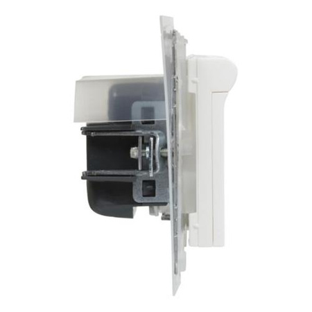 LEGRAND Gniazdo 2P+Z IP44 - zaciski automatyczne z przesłoną CZARNY SUNO