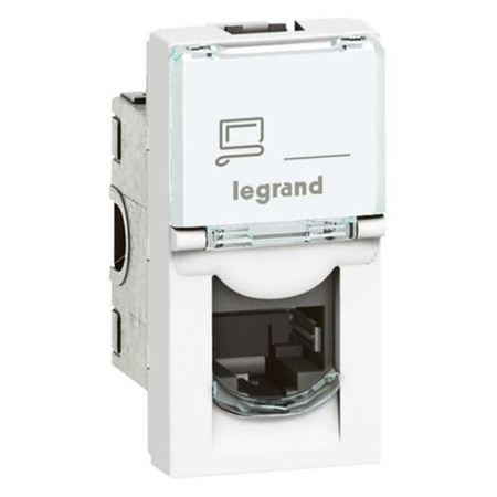LEGRAND Gniazdko multimedialne M45:1m 1xRJ45 kat6 UTP 076561