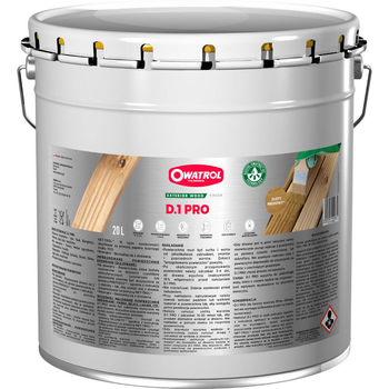 OWATROL D1 PRO Olej nasycający drewno z ochroną UV 20L HONEY GOLD