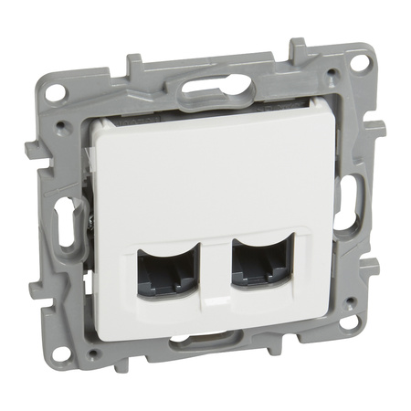 LEGRAND Gniazdo 2XRJ45 KAT. 6 UTP biały NILOE 764574