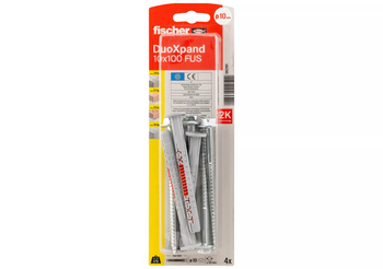 FISCHER Kołek ramowy DuoXpand 10 x 100 FUS stal ocynkowana galwanicznie - blister 4 szt