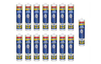 SOUDAL Silikon sanitarny 280 ml bezbarwny - karton 15 szt