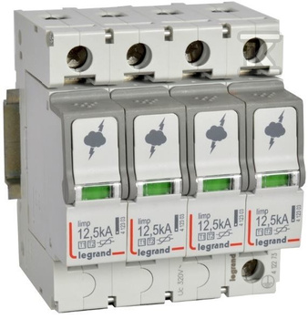 LEGRAND Ogranicznik przepięć T1+T2 12,5/60 4P 412273
