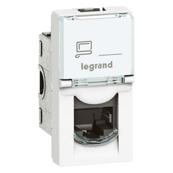 LEGRAND Gniazdko multimedialne M45:1m 1xRJ45 kat6 UTP 076561