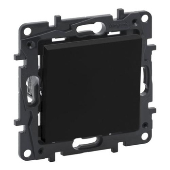 LEGRAND Przycisk pojedynczy 6 A- kolor czarny, NILOE STEP 863509