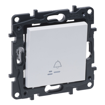 LEGRAND Przycisk pojedynczy 6A podświetlany z symbolem dzwonka - NILOE STEP